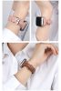 Apple Watch vékony bőróraszíj /barna/ - ezüst csattal 38/40/41 mm