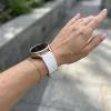 MYBANDZ Szilikon óraszíj fém csattal /fehér/ 22mm