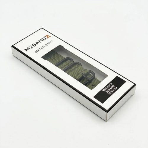 MYBANDZ Szövet óraszíj /khaki/ 22mm