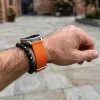 MYBANDZ Szövet óraszíj /narancs/ 22mm