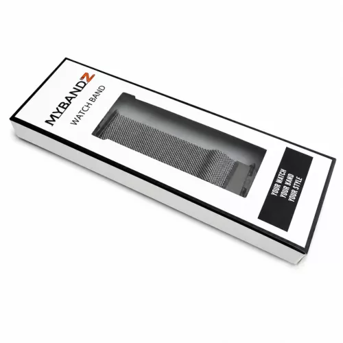 Mybandz Milánói mágneses fém óraszíj-ezüst(Xiaomi Smart Band 8/9/10 Pro/Xiaomi Redmi Watch 4-5-6)