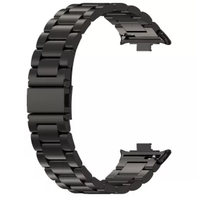   Mybandz Klasszikus fém óraszíj-fekete(Xiaomi Smart Band 8/9/10 Pro/Xiaomi Redmi Watch 4-5-6)