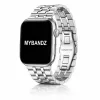 Apple Watch "Pearlmaster" láncszemes fém óraszíj /ezüst/ 44/45/46/49 mm