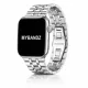 Apple Watch "Pearlmaster" láncszemes fém óraszíj /ezüst/ 44/45/46/49 mm