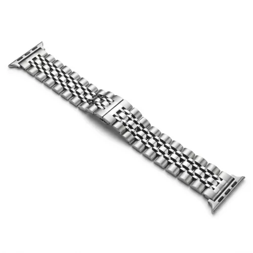 Apple Watch "Pearlmaster" láncszemes fém óraszíj /ezüst/ 44/45/46/49 mm