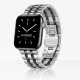 Apple Watch "Pearlmaster" láncszemes fém óraszíj /ezüst-fekete/ 40/41 és 42mm