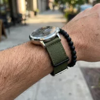 MYBANDZ Szövet óraszíj /khaki/ 20mm