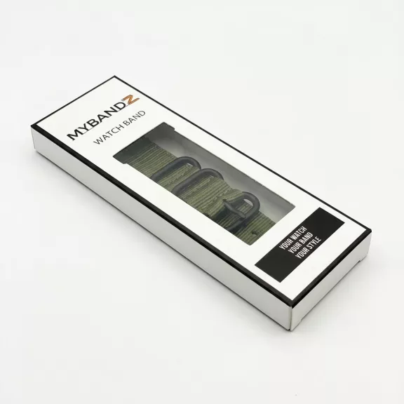 MYBANDZ Szövet óraszíj /khaki/ 20mm