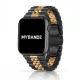 Apple Watch "Jubilee" láncszemes fém óraszíj /fekete-rosegold/ 40/41 és 42mm