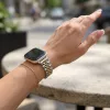 Apple Watch Jubilee láncszemes fém óraszíj /ezüst-arany/ 40/41 és 42mm