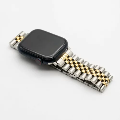 Apple Watch "Jubilee" láncszemes fém óraszíj /ezüst-arany/ 40/41 és 42mm