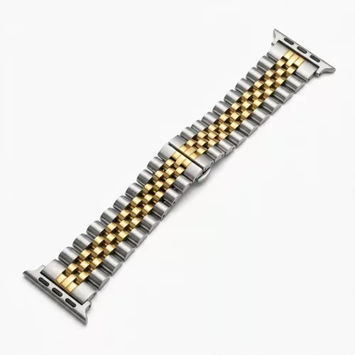Apple Watch Jubilee láncszemes fém óraszíj /ezüst-arany/ 40/41 és 42mm