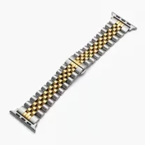   Apple Watch Jubilee láncszemes fém óraszíj /ezüst-arany/ 44/45/46/49 mm