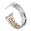 Apple Watch "Pearlmaster" láncszemes fém óraszíj /ezüst-rosegold/ 40/41 és 42mm