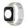 Apple Watch "Pearlmaster" láncszemes fém óraszíj /ezüst-arany/ 40/41 és 42mm