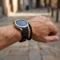 MYBANDZ Farmer szövet óraszíj /fekete/ 22mm
