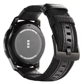 MYBANDZ Farmer szövet óraszíj /fekete/ 20mm
