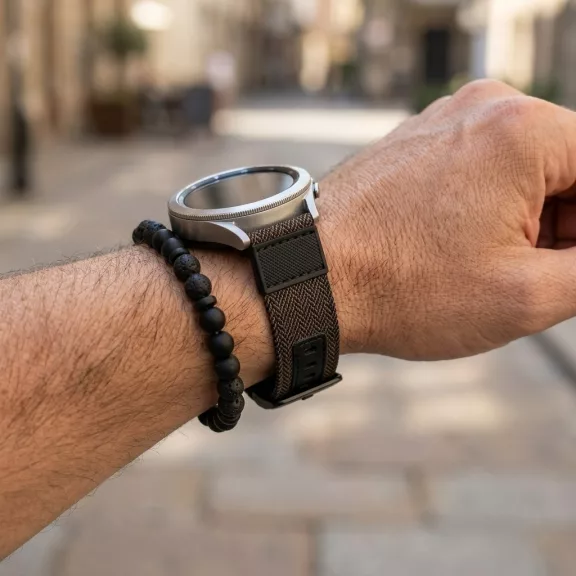MYBANDZ Farmer szövet óraszíj /barna/ 20mm