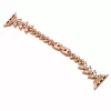 Apple Watch Crystal Bloom láncszemes fém óraszíj /rosegold/ 44/45/46/49 mm