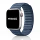 Apple Watch két részes mágneses szövet pánt /farmer/ 44/45/46/49 mm