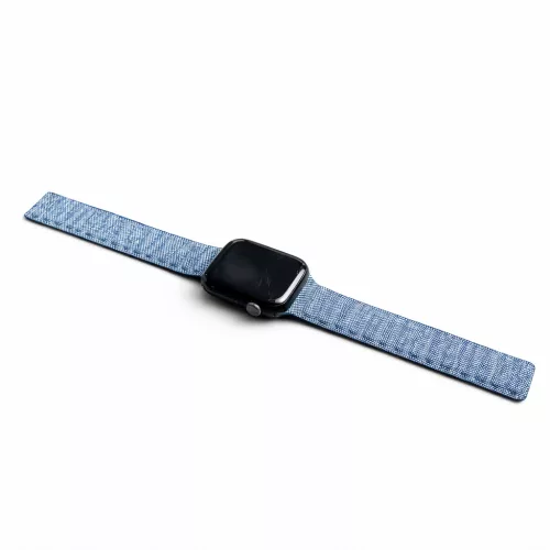 Apple Watch két részes mágneses szövet pánt /farmer/ 44/45/46/49 mm