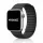 Apple Watch két részes mágneses szövet pánt /fekete/ 40/41 és 42mm
