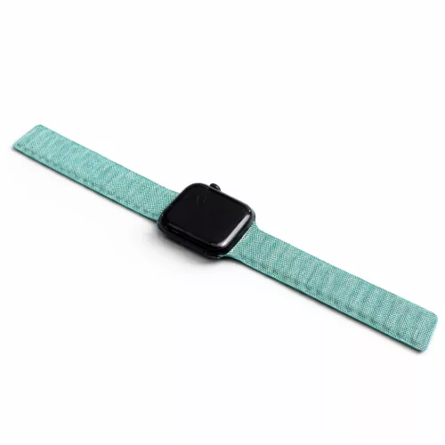 Apple Watch két részes mágneses szövet pánt /zöldeskék/ 40/41 és 42mm