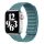 Apple Watch két részes mágneses szövet pánt /zöldeskék/ 42/44/45/49 mm
