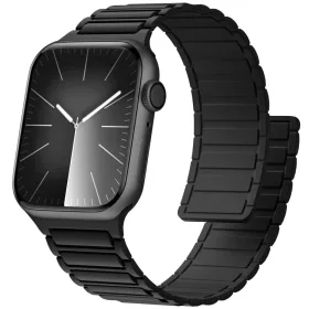   Apple Watch sportos mágneses szilikon pánt /fekete/ 44/45/46/49 mm