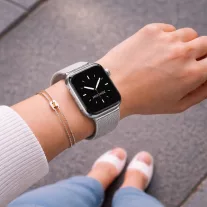   Apple Watch csatos milánói fém óraszíj /ezüst/ 40/41 és 42mm