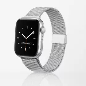   Apple Watch csatos milánói fém óraszíj /ezüst/ 44/45/46/49 mm
