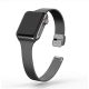 Apple Watch csatos milánói fém óraszíj /fekete/ 42/44/45/49 mm