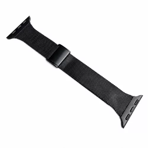 Apple Watch csatos milánói fém óraszíj /fekete/ 44/45/46/49 mm