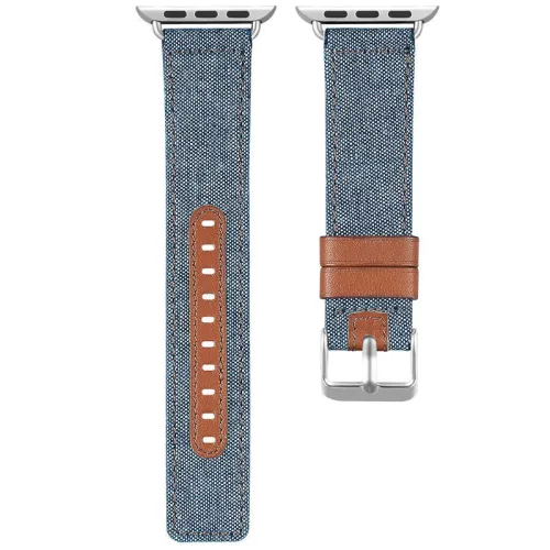Apple Watch farmer-szövet óraszíj /világos kék/ 44/45/46/49 mm