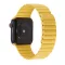 Apple Watch mágneses bőróraszíj /sárga/ 40/41 és 42mm