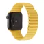 Apple Watch mágneses bőróraszíj /sárga/ 40/41 és 42mm