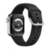 Apple Watch csatos szilikon óraszíj /fekete/ 44/45/46/49 mm