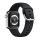 Apple Watch csatos szilikon óraszíj /fekete/ 42/44/45/49 mm