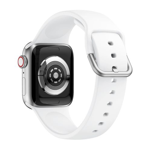 Apple Watch csatos szilikon óraszíj /fehér/ 42/44/45/49 mm