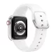 Apple Watch csatos szilikon óraszíj /fehér/ 44/45/46/49 mm
