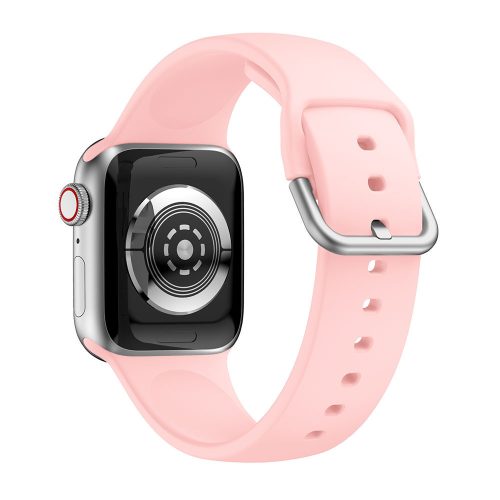 Apple Watch csatos szilikon óraszíj /púder/ 42/44/45/49 mm