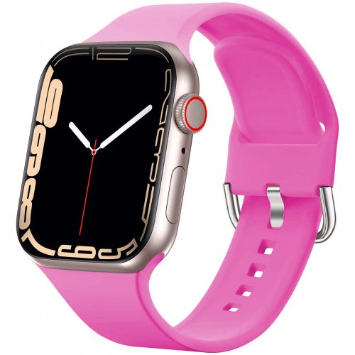 Apple Watch csatos szilikon óraszíj /pink/ 42/44/45/49 mm