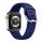 Apple Watch csatos szilikon óraszíj /sötét kék/ 42/44/45/49 mm