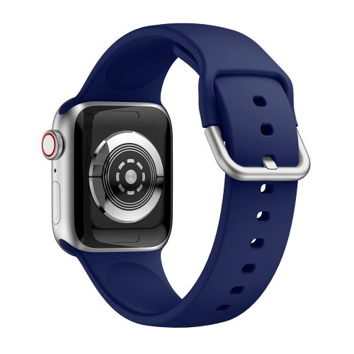 Apple Watch csatos szilikon óraszíj /sötét kék/ 42/44/45/49 mm