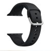 Apple Watch csatos szilikon óraszíj /fekete/ 38/40/41 mm