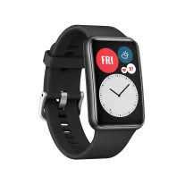   MYBANDZ Szilikon óraszíj fém csattal /fekete/-Huawei Watch Fit 1