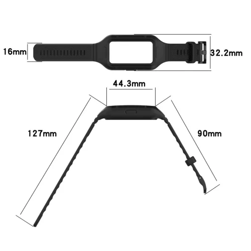 MYBANDZ Szilikon All in One szíj/fehér Huawei Band 6-7-8-9