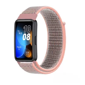   MYBANDZ Tépőzáras szövet óraszíj/pink-homok Huawei Band 8-9