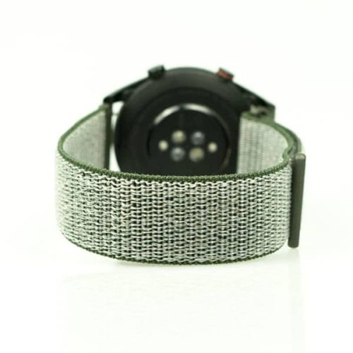 MYBANDZ Tépőzáras rugalmas szövet óraszíj / olivazöld / 22mm