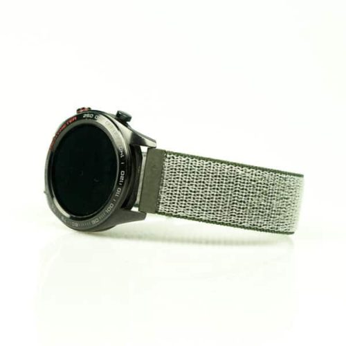 MYBANDZ Tépőzáras rugalmas szövet óraszíj / olivazöld / 22mm